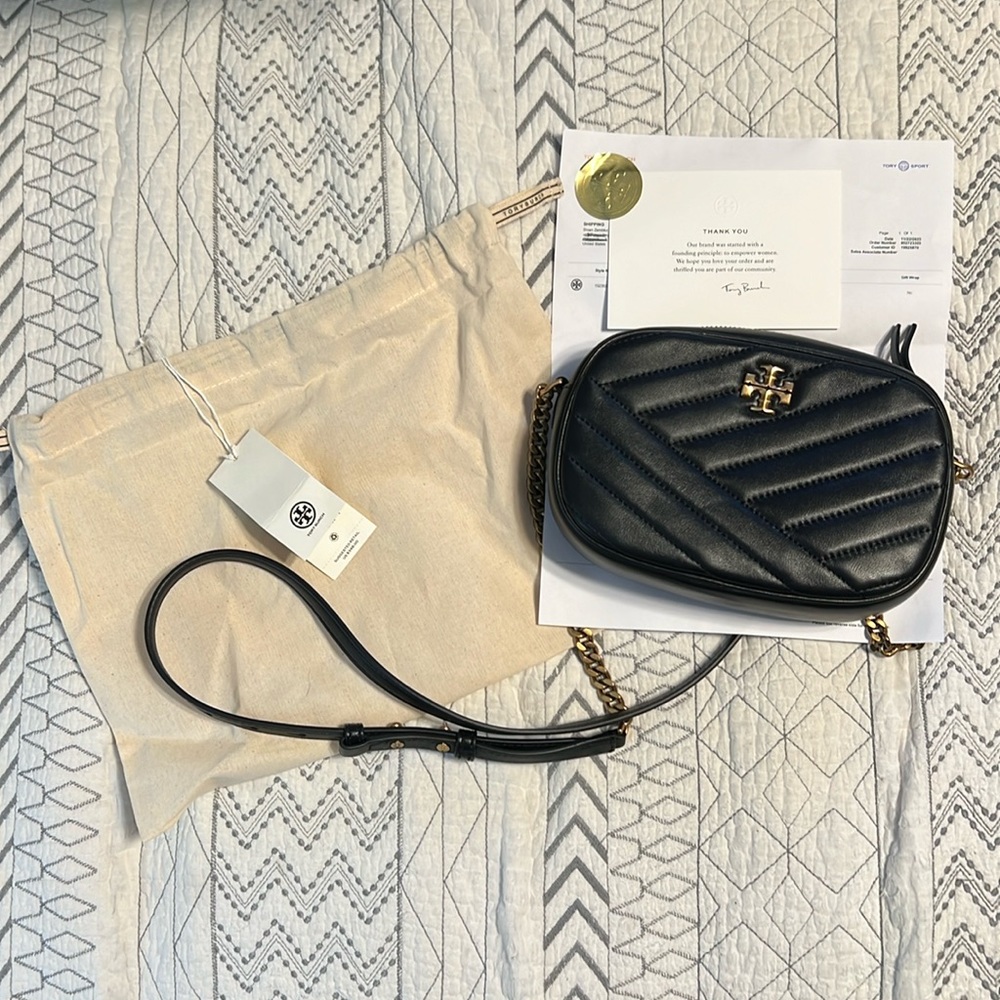 Tory Burch black Kira camera Bag